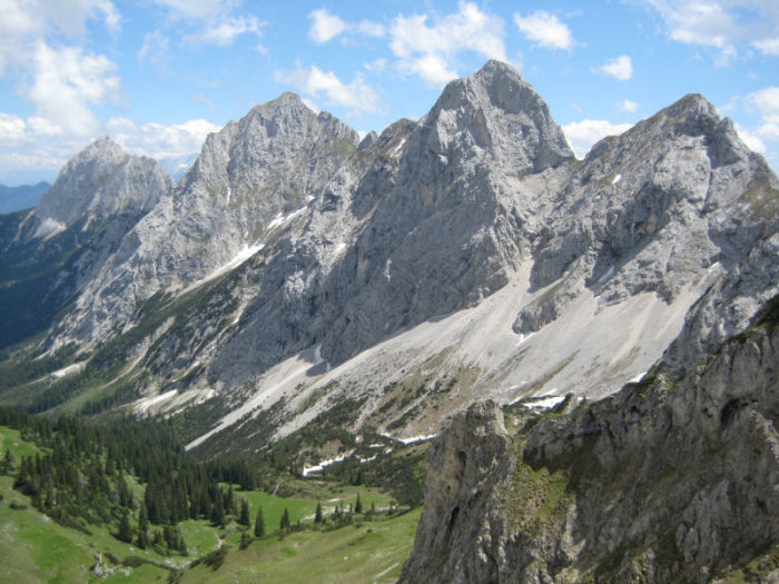 Gehrenspitze, Köllenspitze, Gimpel, Rote Flüh