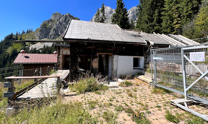 Abriss Tannheimer Hütte