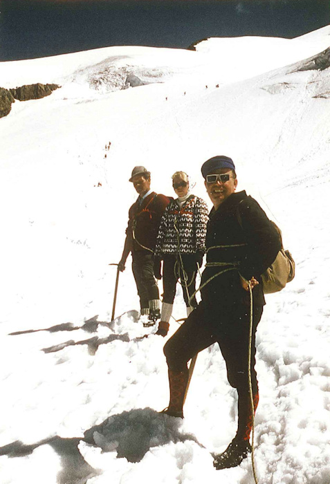 Wildspitze unser Bergführer, Hiltrud, mein Vater