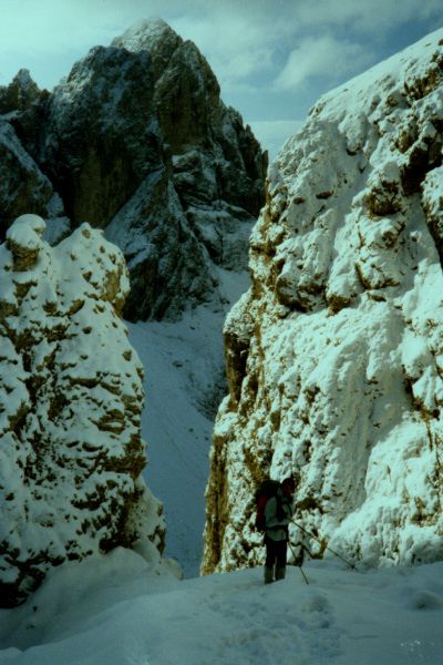 Klettersteig auf den Kesselkogel (wegen zu viel Neuschnee nicht auf dem Gipfel)
