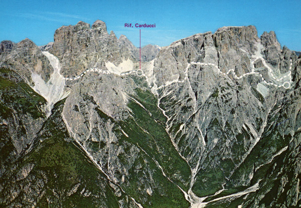 Carducci Hütte, Gabriella Klettersteig, Biwakschachtel