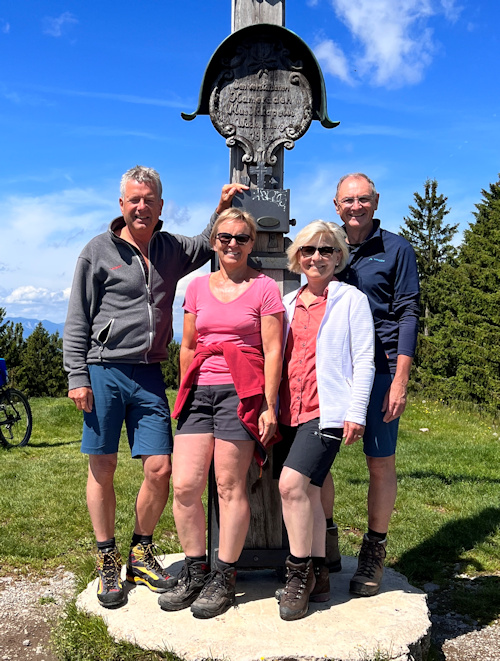 Zwieselberg Gipfel: Uli, Steffi, Jutta, Edwin