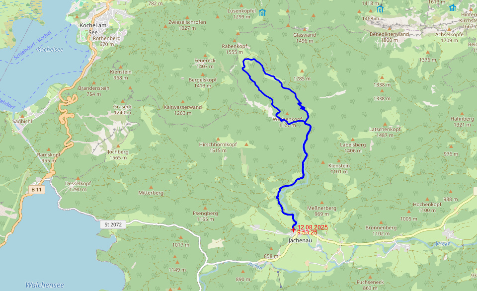 GPS Track Staffel Alm
