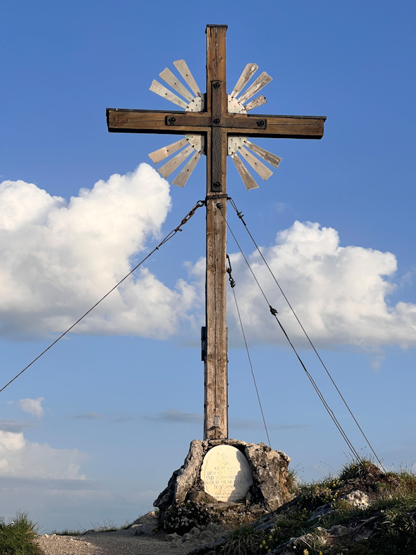 Große Klammspitze Gipfelkreuz