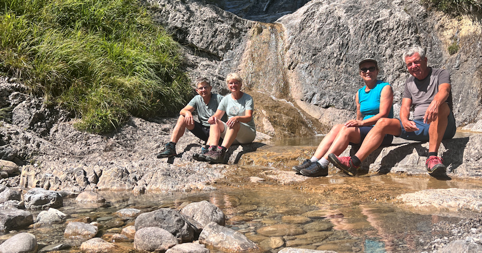 Gumpe mit Thomas, Susanne, Steffi und Uli
