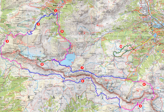 Kompass Wanderkarte Vorarlberg