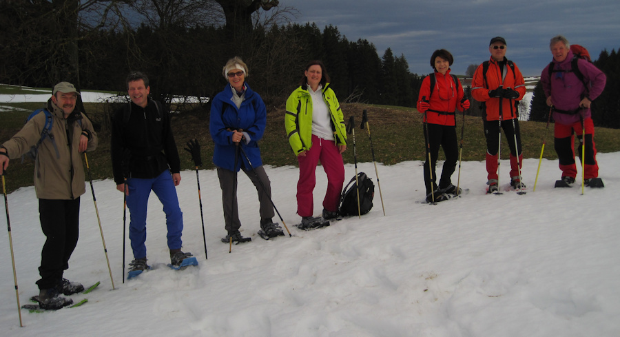 Schneeschuhwanderer