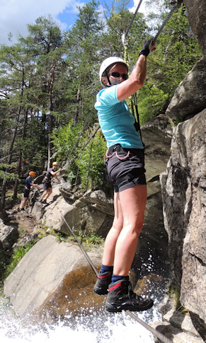 Steffi Klettersteig Wasserfall