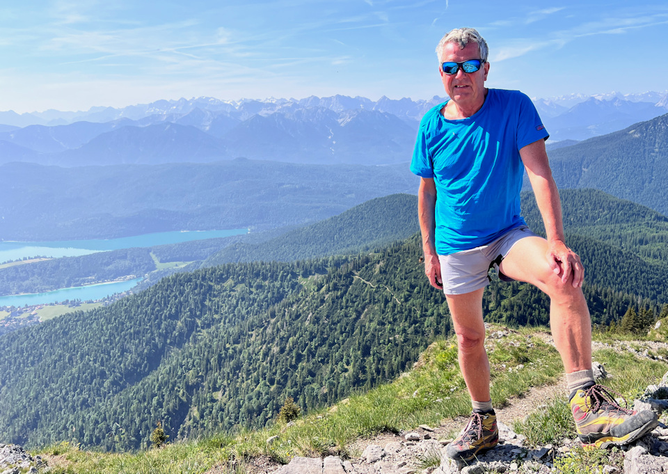 Uli am Gipfel Heimgarten