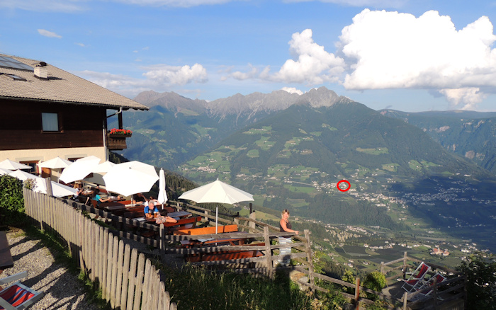 Meraner Höhenweg Bergstation Hochmuth