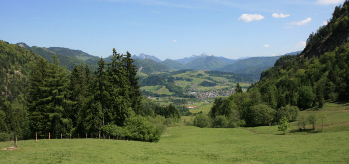 Blick von der Edernalm nach Kössen