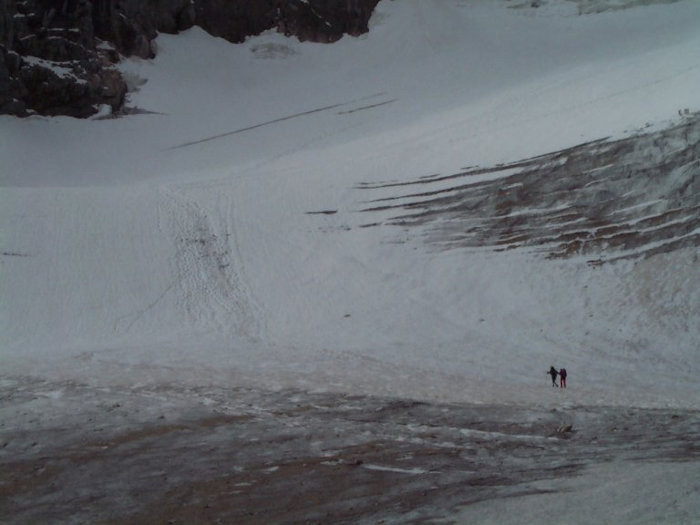 Höllentalferner mit sehr schwankenden Verhältnissen - von Neuschnee bis Blankeis