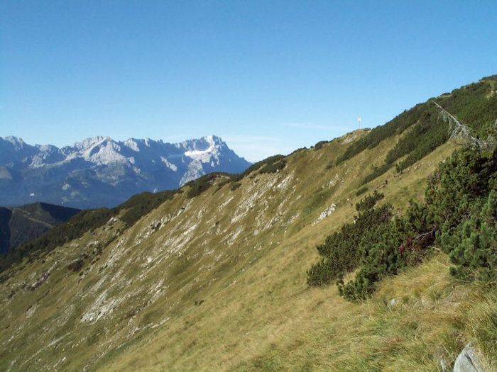 Aussicht vom Hohen Fricken auf das Wettersteingebirge