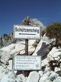 Schild Schützensteig