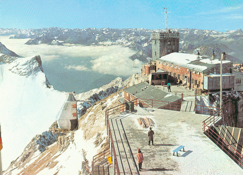 alte Postkarte Zugspitze