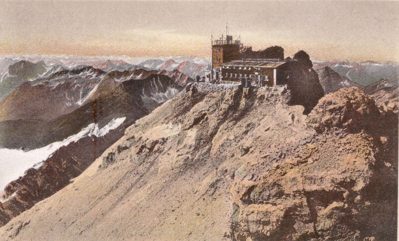 alte Postkarte Zugspitze