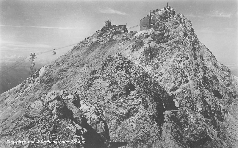 alte Postkarte Zugspitze