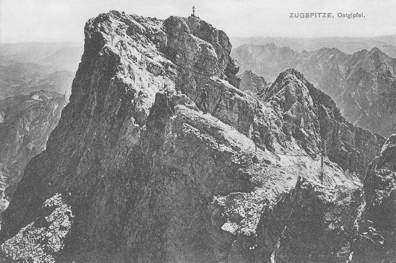 alte Postkarte Zugspitze